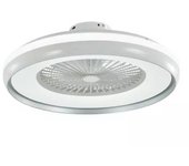 Ventilador de techo led box con motor de ca de 50 w y mando a distancia 3 en 1 gris