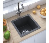 Maison exclusive - fregadero hecho a mano acero inoxidable negro