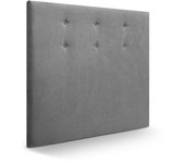 Cabecero bruselas tela cabecero de cama tapizado para camas de 90 y 105 (115 x 120 cm) tela gris sueños zzz