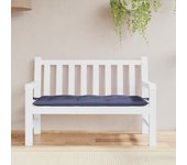 Cojín exterior | cojín para banco de jardín tela oxford azul marino 120x50x7 cm cfw64030