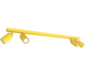 Lumicom | fleck lámpara de techo, 4x gu10, max 33w, metal, amarillo, d.6cm