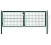 Puerta batiente de malla metálica 3m olga 300b100 verde