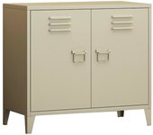 Aparador conco, bufé de salón, aparador de salón, despensa de cocina, 80x40 h73 cm, crema