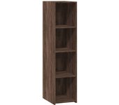 Aparador alto | aparador de comedor | armario de cocina madera de ingeniería marrón roble 30x41x124 cm cfw75829