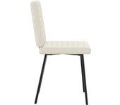 Pack 2 uds sillas de comedor | silla de cocina terciopelo crema cfw96790