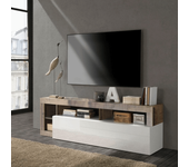 Mueble tv mogol blanco brillo 184x42x58h