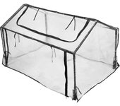Flo invernadero transparente y negro 60x120x80 cm