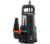Gardena bomba sumergible de aguas sucias, bombea agua a 9 m (0,9 bar), 20000 l/h, 750w con aquasensor (9044-20)