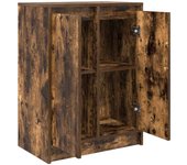 Aparador | aparador de comedor | armario de cocina roble ahumado 57x34x76 cm madera de ingeniería cfw33819