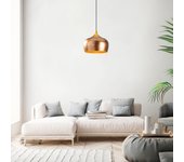 Lámpara de techo berceste-211-s oro metal 30x30x123 cm