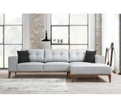 Sofá cama rinconera montana derecho l3+chl gris claro