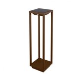 Farol solar para el hogar, 2,2 w, led, funciona con pilas, ip54, color azafrán corten