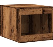 Mueble arenero de gatos madera ingeniería envejecida 47x59x42cm