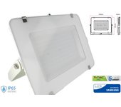 Faro led flood light 200w ip65 bianco freddo super slim 56 mm carcasa bianca samsung guarantezia 5 anni sku-421
