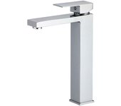 Valaz grifo de lavabo alto para pica monomando cuadrada cromado - serie segura