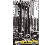 Pegatina de refrigerador y lavaplatos, new york dream city light adventure urban deco, 180 cm x 100 cm