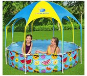 Piscina infantil elevada de acero bestway pro uv careful de 244 x 51 cm