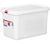 Com-fort house - recipiente plástico hermético retangular apto para microondas, lavavajillas y congelador. medidas: 265x162x150 4,5l. pack 6 ud
