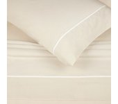 Juego de sábanas diseño 241 burrito blanco, 50% algodón - 50% poliéster ancho de 80 cm en color beige
