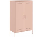 Aparador | aparador de comedor | armario de cocina de acero rosa 68x39x113 cm cfw75518