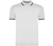 Polo de manga corta, cuello con tapeta bicolor montreal roly po6629