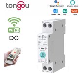 Interruptor inteligente wifi de 32a con función de voz y disyuntor de riel dincompatible con alexa,asistente de google y la aplicación tuya/smart life