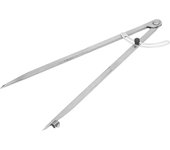 Compás para carpintería de 400 mm, de acero al carbono, con separador de ala y portalápices para trabajos de carpinter