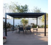 Hydra pérgola bioclimática 4x3m estructura aluminio gris antracita
