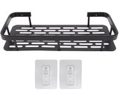 Estante organizador de ducha para baño, estante de ducha rectangular de aluminio, estante de baño