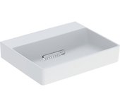 Geberit one lavabo sobre encimera, salida horizontal, blanco mate, 50x15.4x42.5cm, 505.05, 505.025.00.1, versión: sin orificio para el grifo