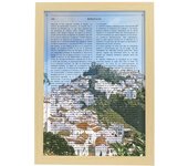 Poster de andalucia. láminas de comunidades autonomas de espana. marco blanco - a3