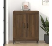 Aparador | aparador de comedor | armario de cocina de madera de ingeniería marrón roble 69,5x34x90 cm cfw13150