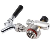 Kit dispensador de grifo de cerveza de acero inoxidable para mini barril growler fácil instalación conexión rápida