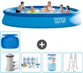 Paquete de piscina - intex - alrededor - 457x457x84 cm + accesorios a1194
