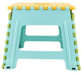 Taburete plegable de plástico pequeño silla portátil avanzada para niños 32*22,5*30cm (superficie de fondo amarilla)