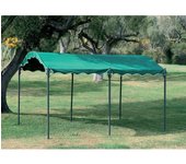 Car port cenador de acero 300x400 cm verde