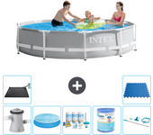 Paquete de piscina - intex - alrededor - 305x305x76 cm + accesorios a2051