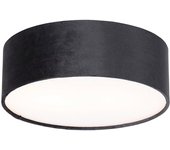 Plafón negro 30 cm interior dorado - drum