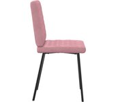 Pack 2 uds sillas de comedor | silla de cocina terciopelo rosa cfw62744