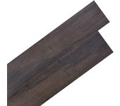 Baldosas de pvc autoadhesivas 5,02 m2 2 mm marrón oscuro