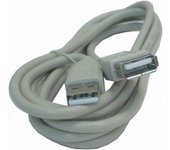 Cable alargador usb 2.0 3go c108/ usb macho - usb hembra/ 5m