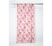 Cortina estampada floral con motivo clásico