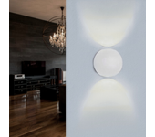 Aplique led blanco diseño doble haz ip54 6w - blanco cálido 2300k - 3500k - silamp