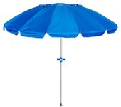 Pincho sombrilla playa grande 200cm, antiviento hasta 35km/h, protección uv50+, inclinable, 16 varillas fibra vidrio, tubo aluminio 28/32mm