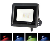 Proyector led ip65 20w rgb 230v mando a distancia incluido control de varios proyectores