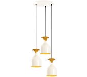 Lámpara de techo sivani-mr-957 oro blanco metal diámetro 40x113 cm