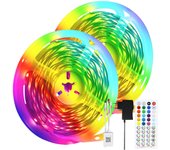 Tira led rgb regulable con mando a distancia app tira led