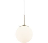 Lámpara de techo elegante dorado y blanco con tulipa de cristal opal ø25cm grant nordlux