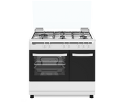 Cocina de gas vitrokitchen cb961pbb gas butano, seguridad gas-stop, 90cm