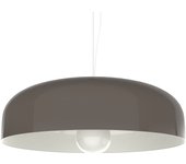 Lumicom | tuzzi lámpara pendiente, 1xe27, max 42w, metal, tórtola/blanco d.50cm